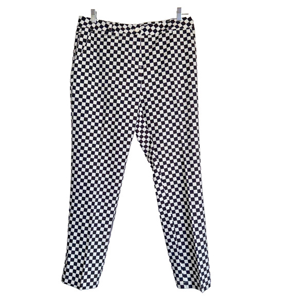 Lesmart Golf Trousers Size 12 Black White Checkered‎ Performance Activewear - Picture 1 of 12